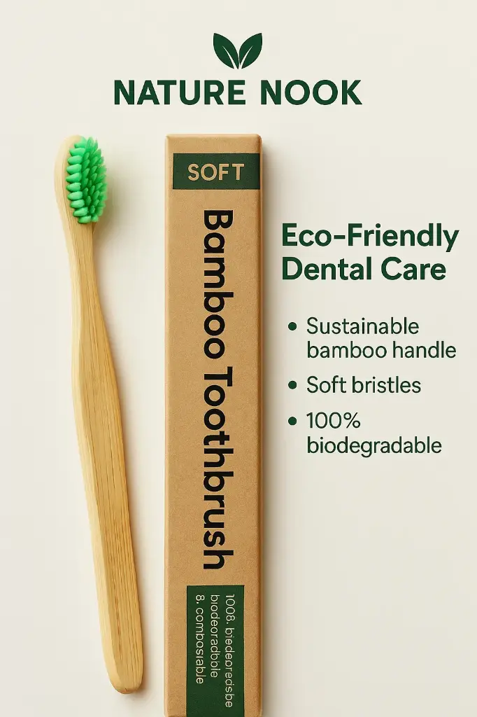 (Green brussels) Bamboo Toothbrush