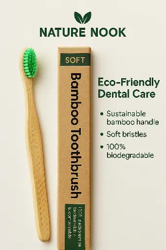 (Green brussels) Bamboo Toothbrush